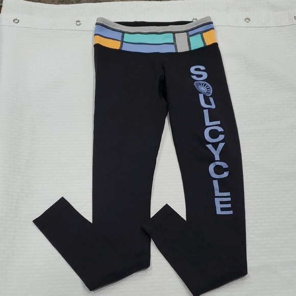 Lululemon X SoulCycle Leggings with Multicolor Waistband - Picture 1 of 10